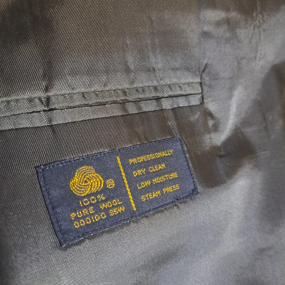 Baracuta Men's 3XL 2 Button Suit Jacket Sport Coat 100% Wool Brown Olive Pockets